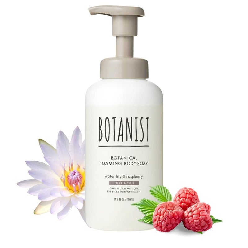 Botanist Body Wash with Shea Butter in Dense  Bouncy foam Lock in Moisturizing without Rubbing for DrySensitive Skin Sulfate ParabenDye FreeFor WomenMen Water LilyRaspberry450 mL152 fl Oz