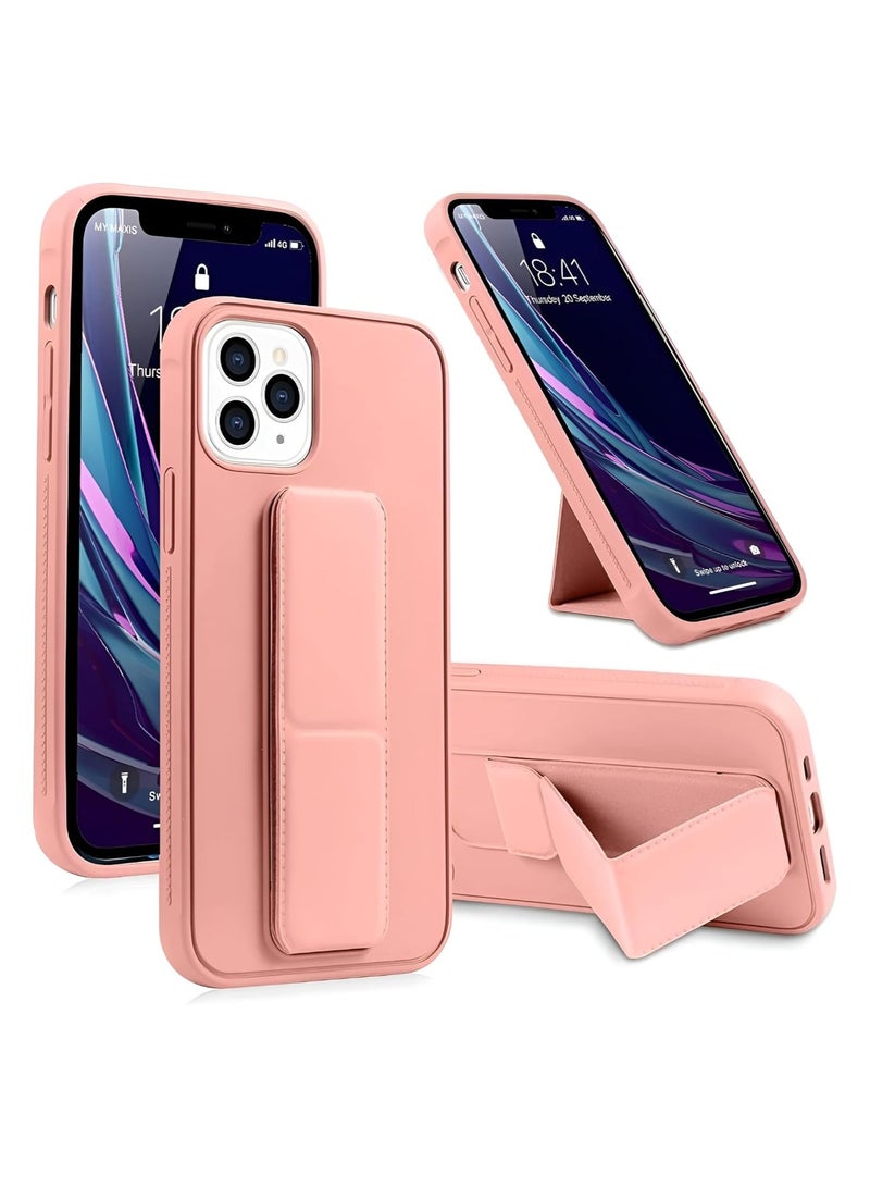 Case Compatible with iPhone 15 Pro Case 6.12 inch, Finger Grip Case Car Mount Kickstand Full Body Protection Durable Silicone Case Vertical and Horizontal Multi-stand cover - Image 1