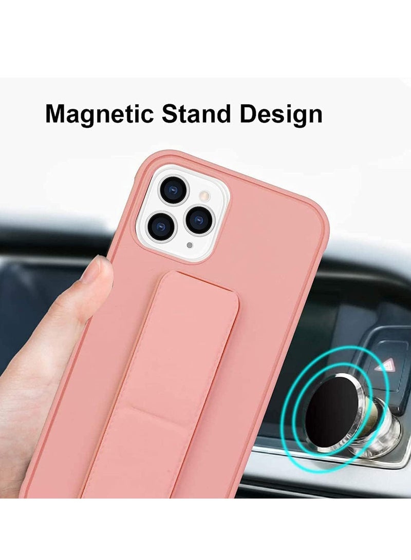 Case Compatible with iPhone 15 Pro Case 6.12 inch, Finger Grip Case Car Mount Kickstand Full Body Protection Durable Silicone Case Vertical and Horizontal Multi-stand cover - Image 2
