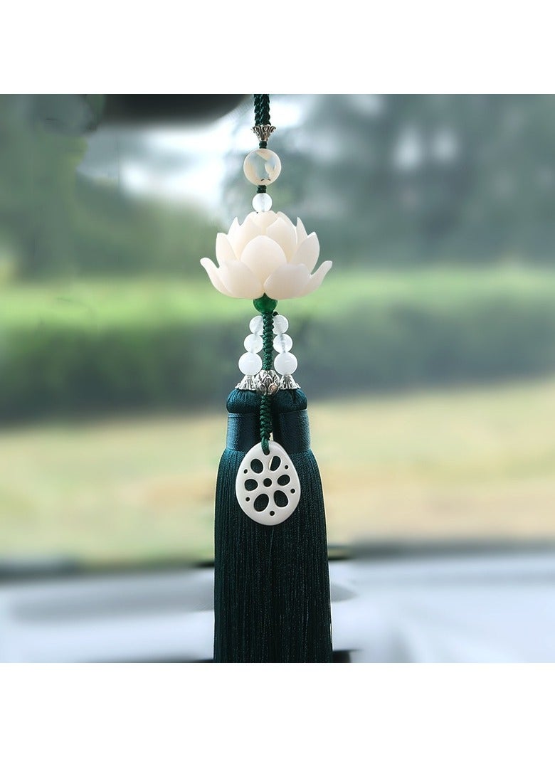 KUYING High End Bodhi Lotus Magnolia Flower Pendant For Interior Rearview Mirror 