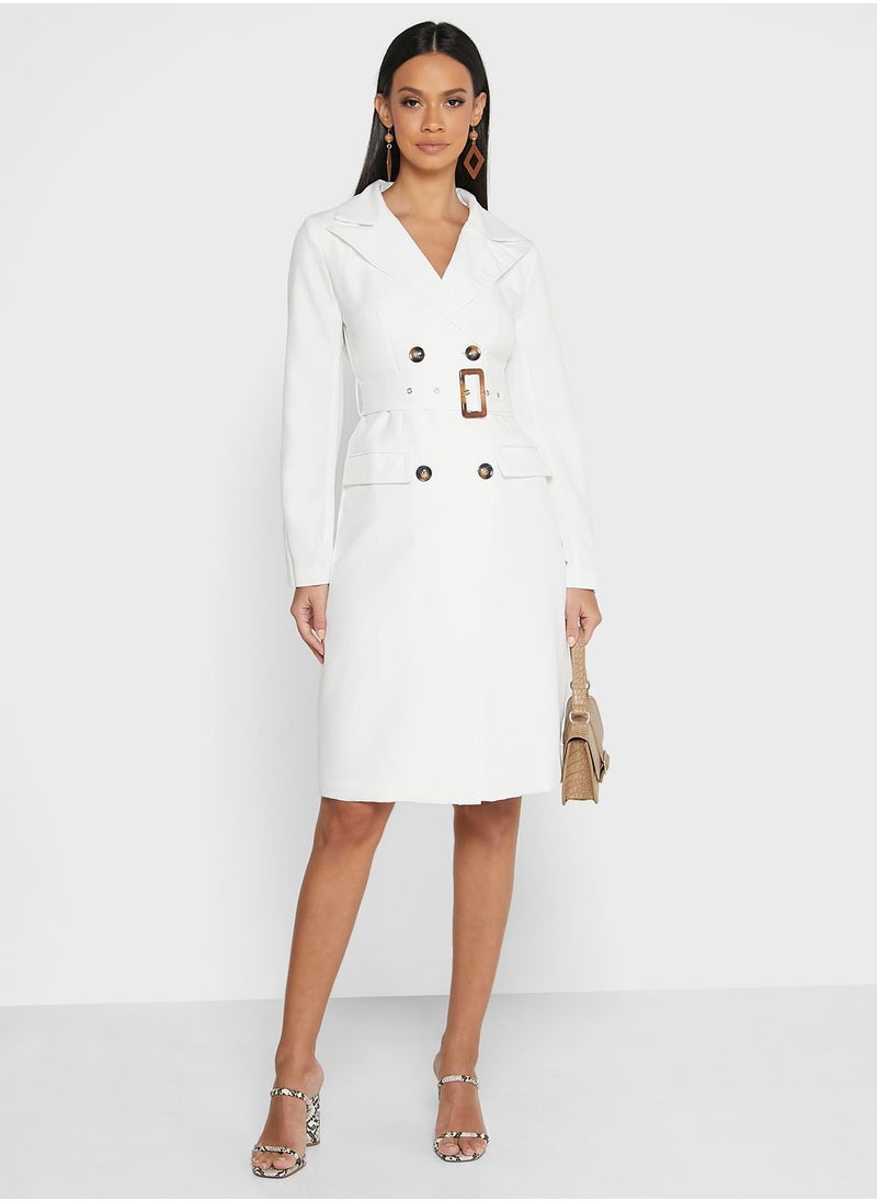 ELLA - Belted Blazer Dress - Image 1