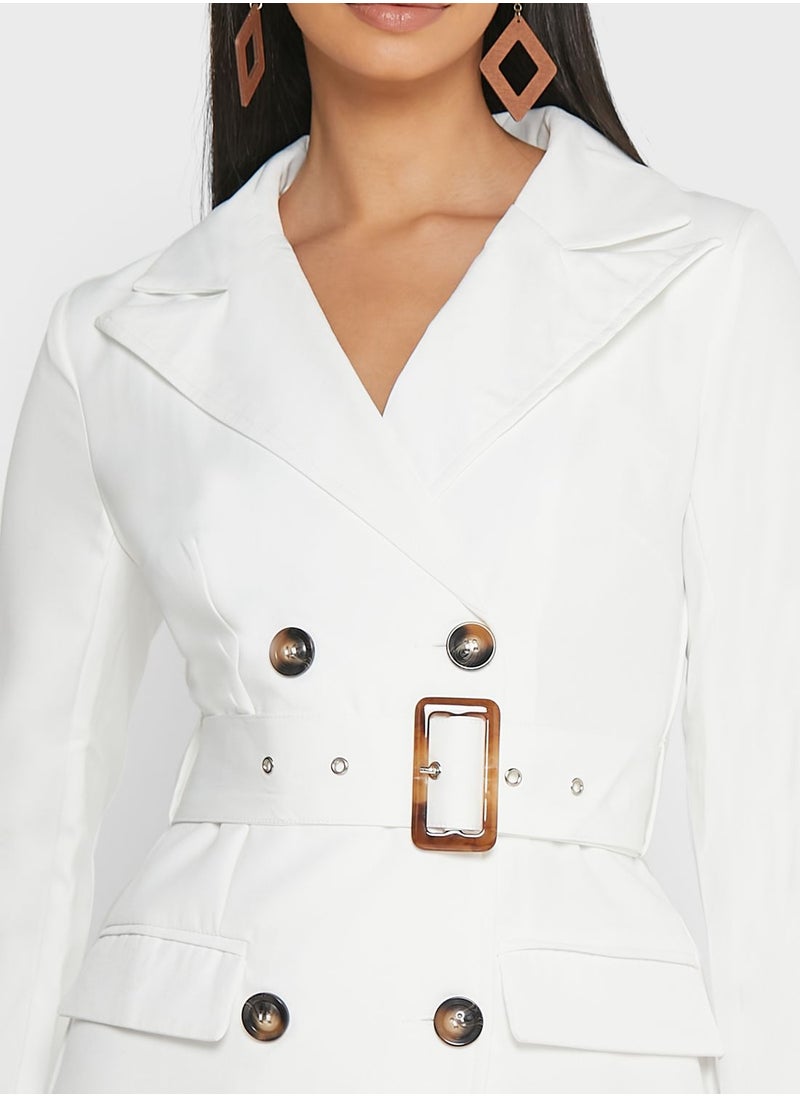ELLA - Belted Blazer Dress - Image 1
