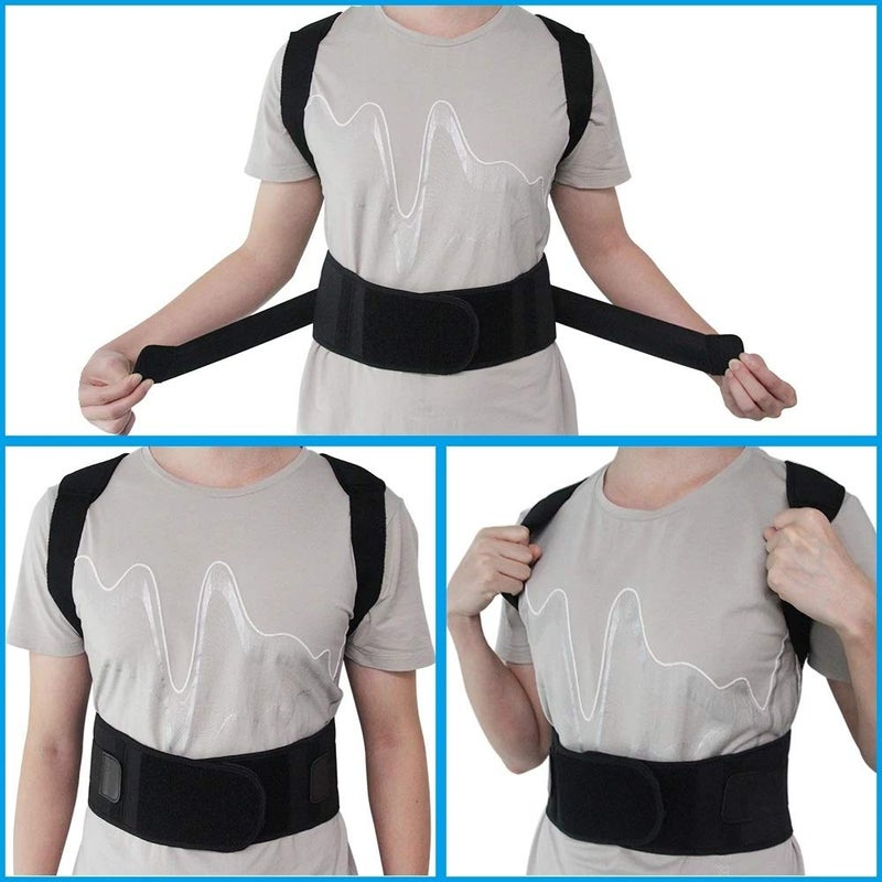 Adjustable Magnetic Posture Corrector Back Brace Lumbar Support Belt Size Large XL - Image 5