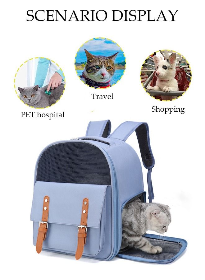 DUNISO Cat Backpack Pet Carrier Backpack for Small Dogs Carrier with Ventilated Design Collapsible and Waterproof Pet Bag Carrier with Washable Pad for Travel Hiking Outdoor - Image 2