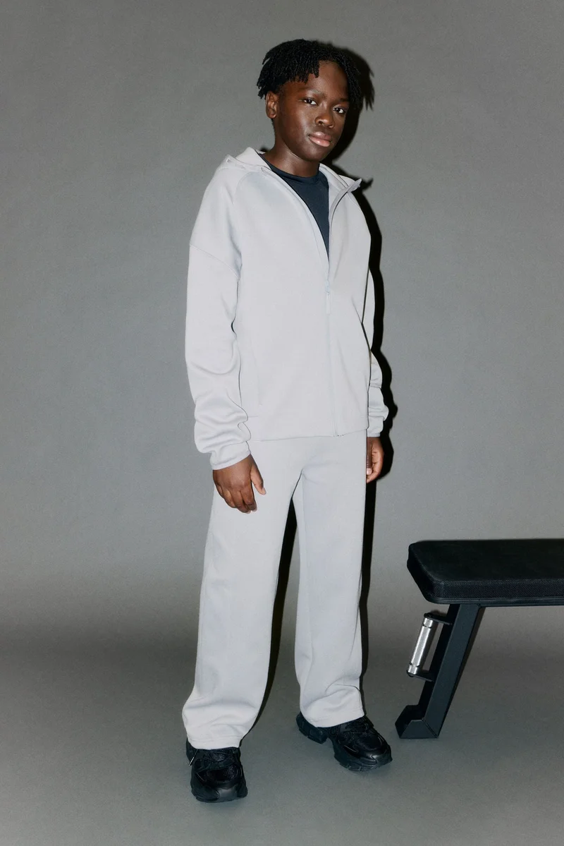 اتش اند ام هودي رياضي بسحّاب نسيج دراي موف