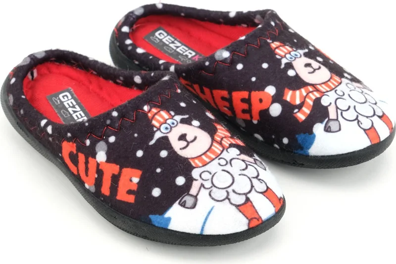Gezer Boy Winter Comfortable Sole Home Garden Gondola Slippers