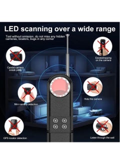 LAESO Portable Hidden Camera Detector, Bug Detector, GPS Finder, Anti Spy Wireless Signal Scanner, Infrared Camera Detector, Listening Device Detector for Home,Office,Travel,Car  - Image 3