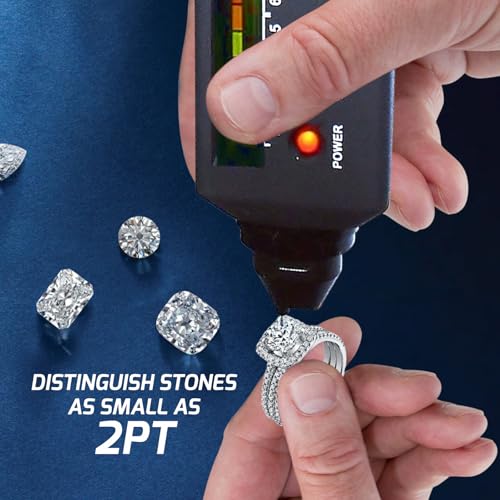 GAIN EXPRESS Diamond Tester Pen, Professional Diamond Moissanite Gemstone Tester with UV Ultraviolet Light & Thermal Sensor, Gem Checker Jewelry Tester Diamond Selector for Novice and Expert - Image 4