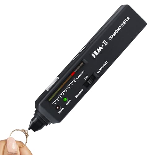 GAIN EXPRESS Diamond Tester Pen, Professional Diamond Moissanite Gemstone Tester with UV Ultraviolet Light & Thermal Sensor, Gem Checker Jewelry Tester Diamond Selector for Novice and Expert - Image 1