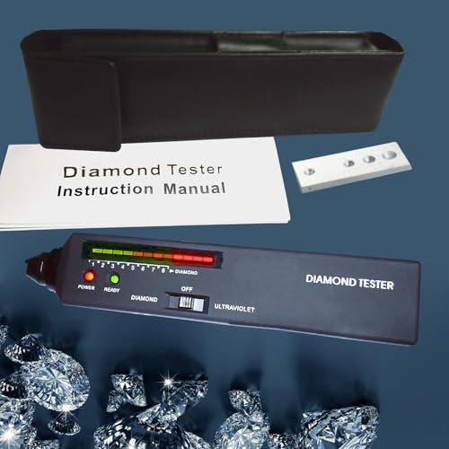 GAIN EXPRESS Diamond Tester Pen, Professional Diamond Moissanite Gemstone Tester with UV Ultraviolet Light & Thermal Sensor, Gem Checker Jewelry Tester Diamond Selector for Novice and Expert - Image 3