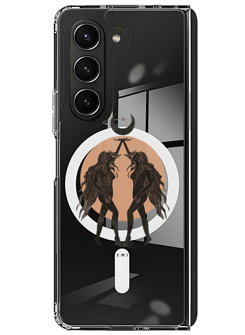 Theodor Magnetic Case for Samsung Galaxy Z Fold 6 Compatible with MagSafe Wireless Charging, Shockproof Phone Bumper Cover Gemini - Image 1