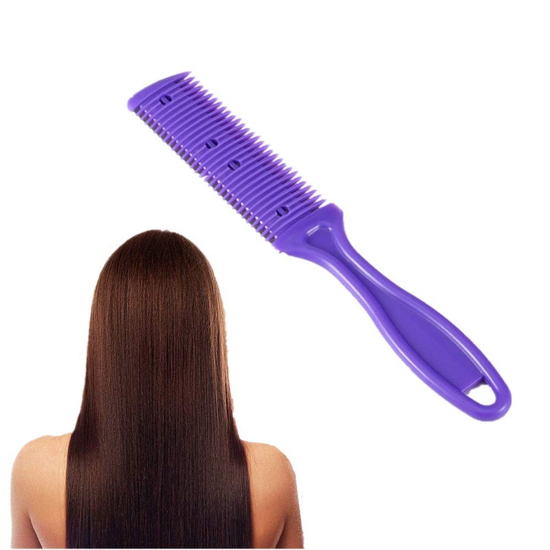 Dual Side Haircut Scissor with Stainless Steel Blade Hair Cutting and Trimming Comb Grooming Tool for Long or Short Hair