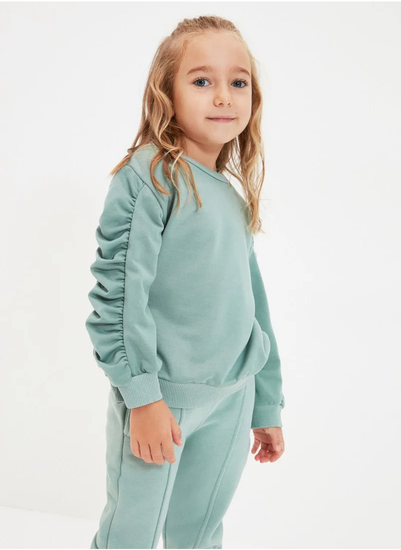 trendyol Kids Frill Sleeve Sweatshirt