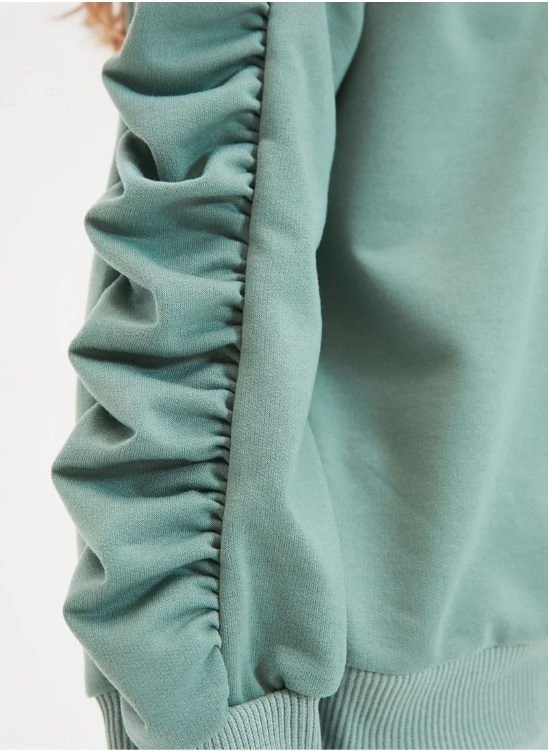 trendyol Kids Frill Sleeve Sweatshirt