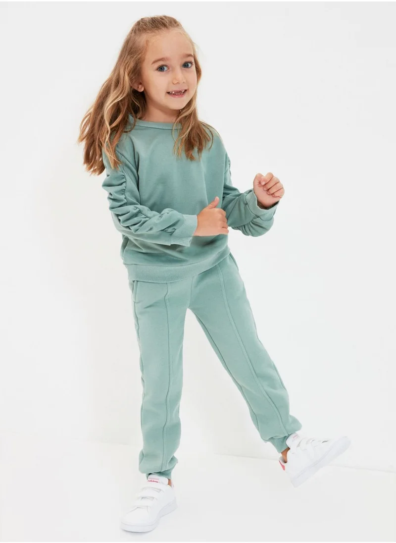 trendyol Kids Frill Sleeve Sweatshirt