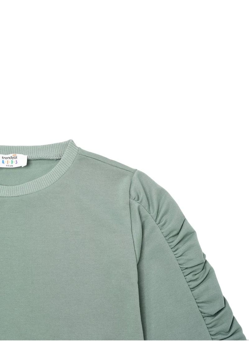 trendyol Kids Frill Sleeve Sweatshirt