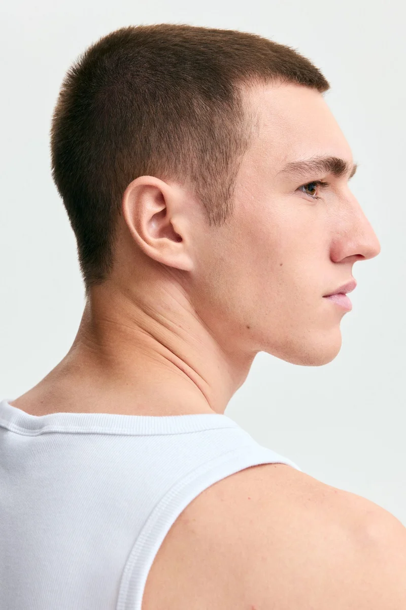 H&M  Slim Fit Ribbed vest top for Men | Best Price UAE