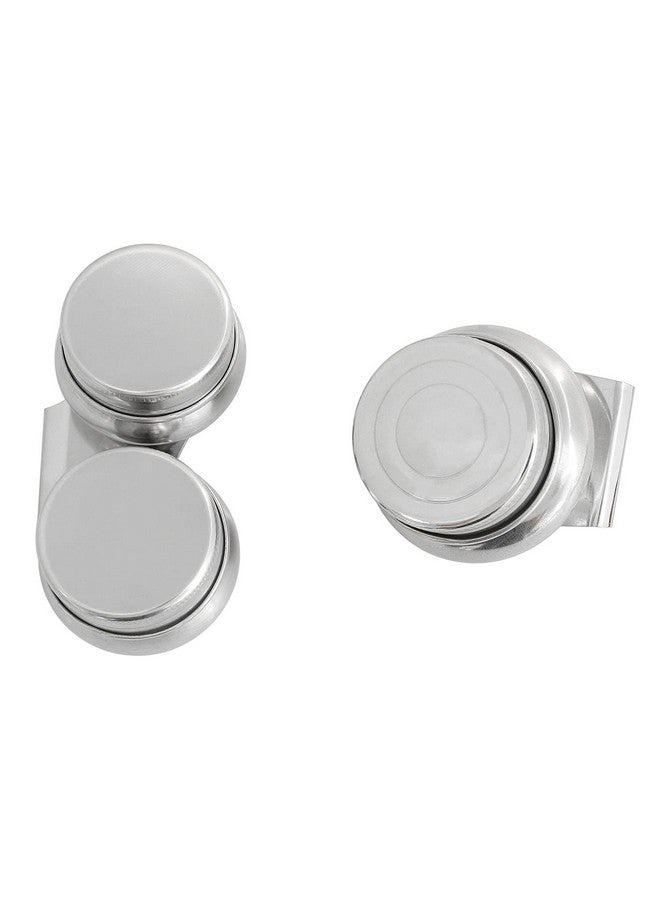 Longdex Palette Cup 3Pcs Painting Containers Kit For Acrylic Or Oil Paint Stainless Steel Metal Double Dipper Painting Pot Container With Lid And Clip Single Palette Cup Container With Lid And Clip - Image 3