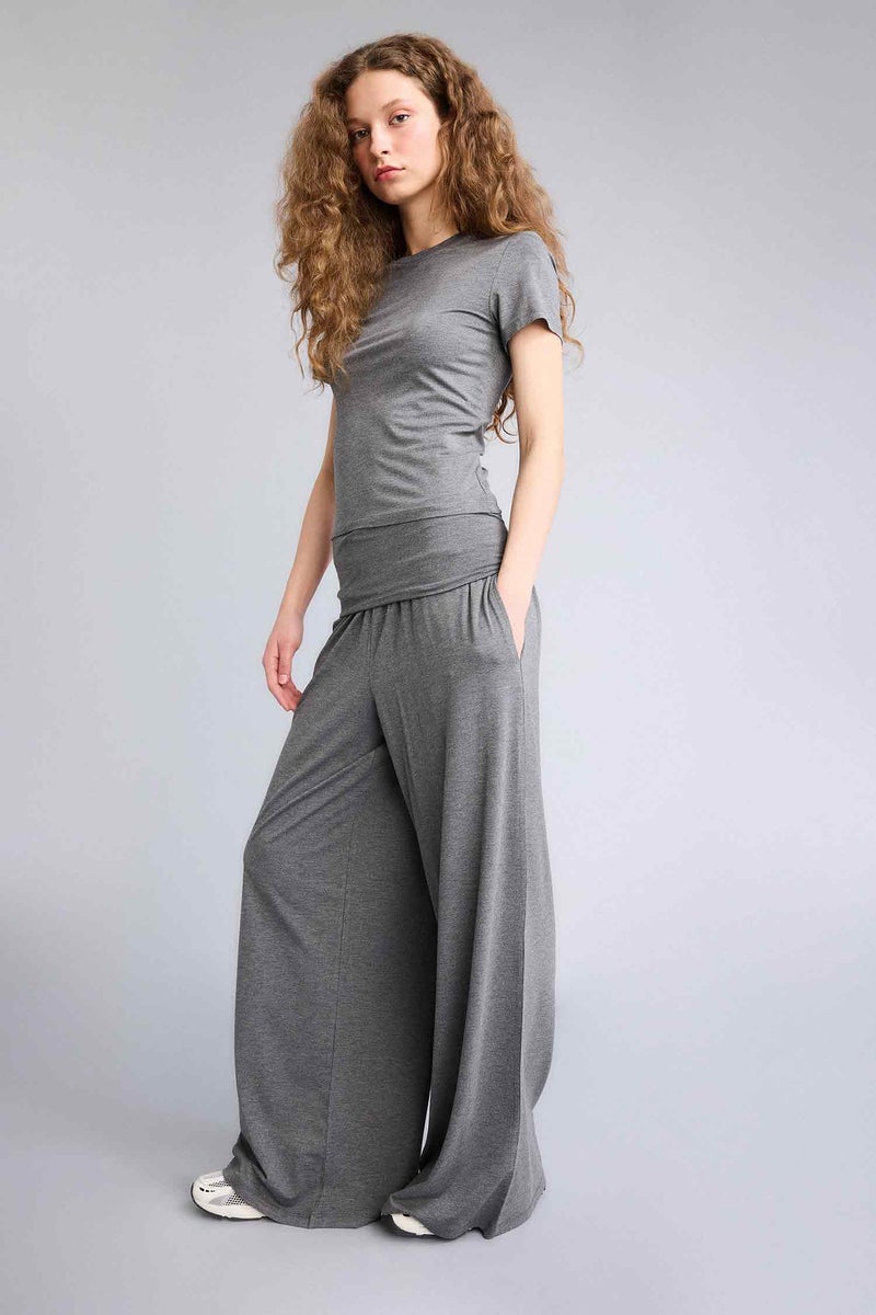 DeFacto Grey Woman Woman Pajama Pants Casual - Image 2