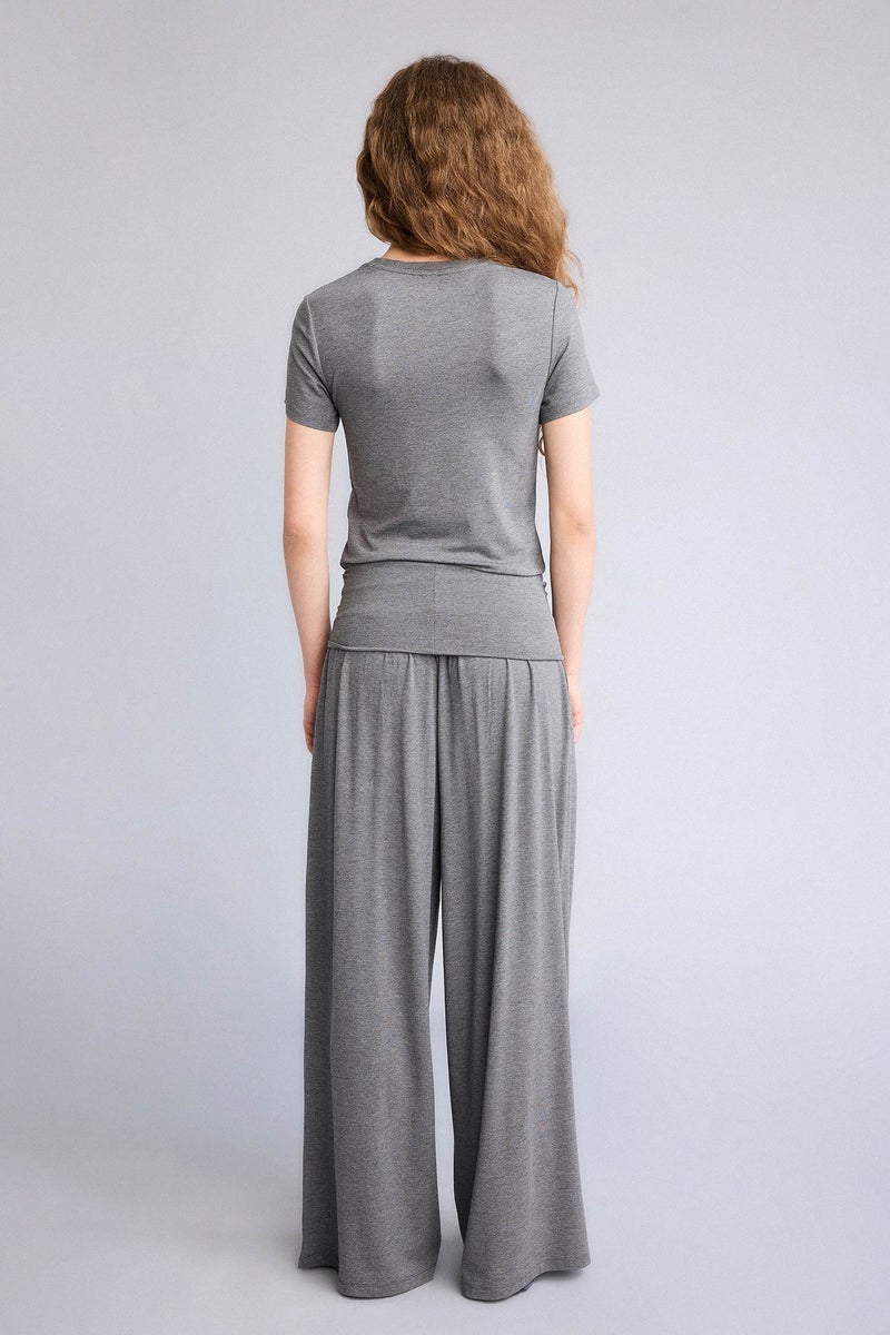 DeFacto Grey Woman Woman Pajama Pants Casual - Image 5