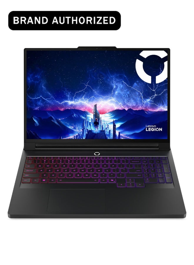 Lenovo Legion Pro 7 16IAX10H Intel Core 9 275HX Processor, 64 GB RAM, 2TB SSD, 16 GB NVIDIA RTX 5080, 16" WQXGA (2560x1600) OLED Display, DOS, , 1 Year Warranty | 83F5005GAX English/Arabic Keyboard En