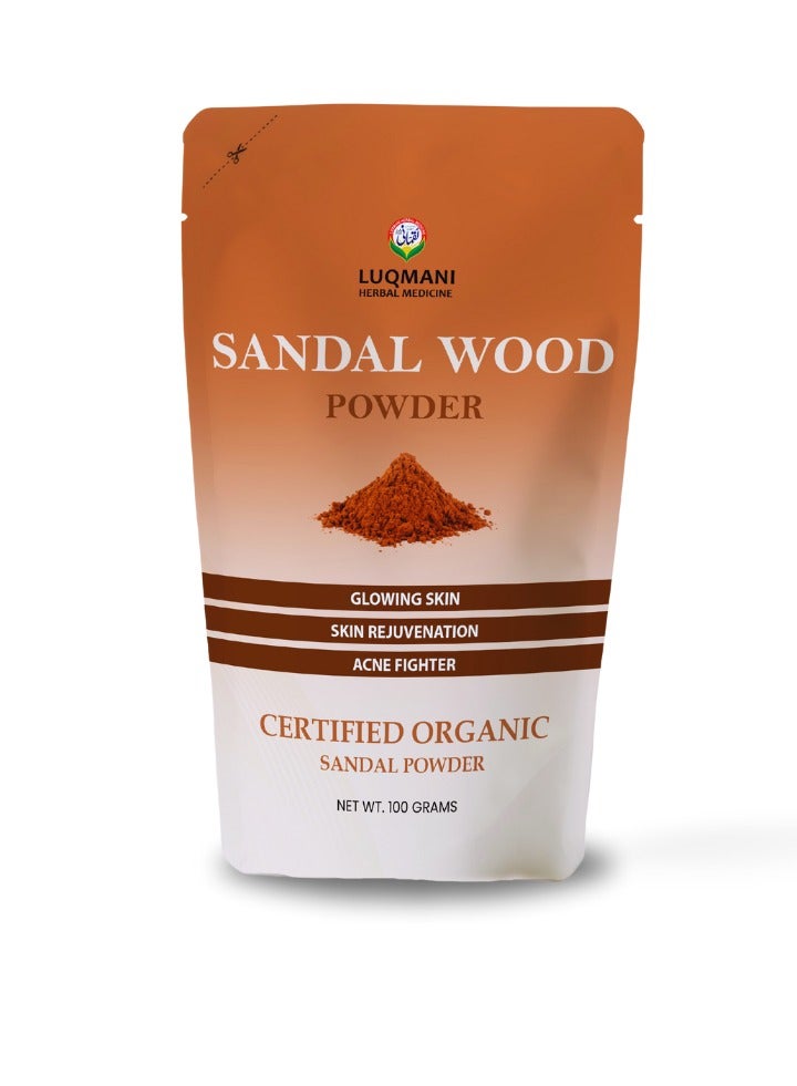 Luqmani Herbs Red Sandal Wood Powder Chandan 100 gm - Image 1