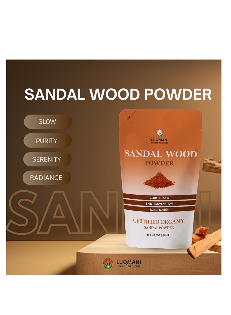 Luqmani Herbs Red Sandal Wood Powder Chandan 100 gm - Image 2