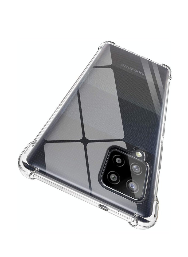IAF Samsung Galaxy A42 Case Cover Protective Shock Absorption Bumper soft Transparent Case (Clear) - Image 1