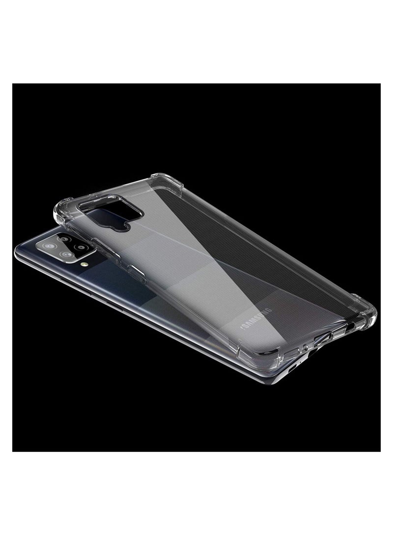 IAF Samsung Galaxy A42 Case Cover Protective Shock Absorption Bumper soft Transparent Case (Clear) - Image 3