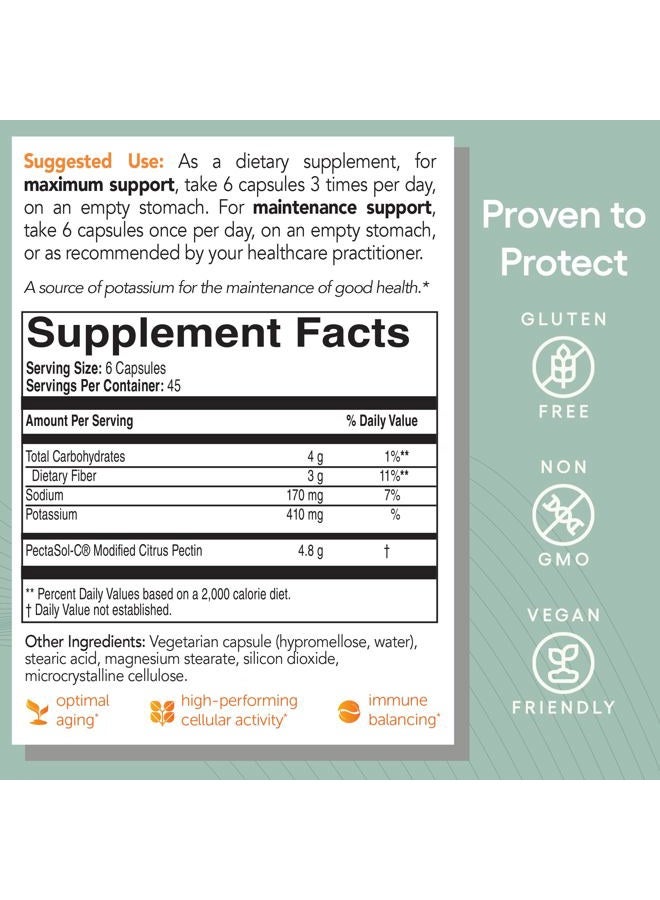 Solaray PectaSol Modified Citrus Pectin – 270 Capsules – Total-Body Health Supplement to Support the Heart, Immune System, Inflammation Response & Healthy Aging + Maintain Healthy Galectin-3 Levels  - Image 5