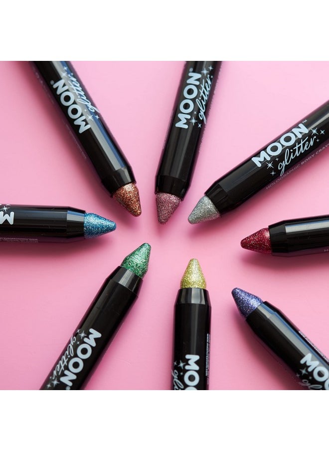 Moon Glitter - Holographic Glitter Paint Stickbody Crayon Makeup For The Face & Body By Moon Glitter0.12Ozrose Gold - Image 1