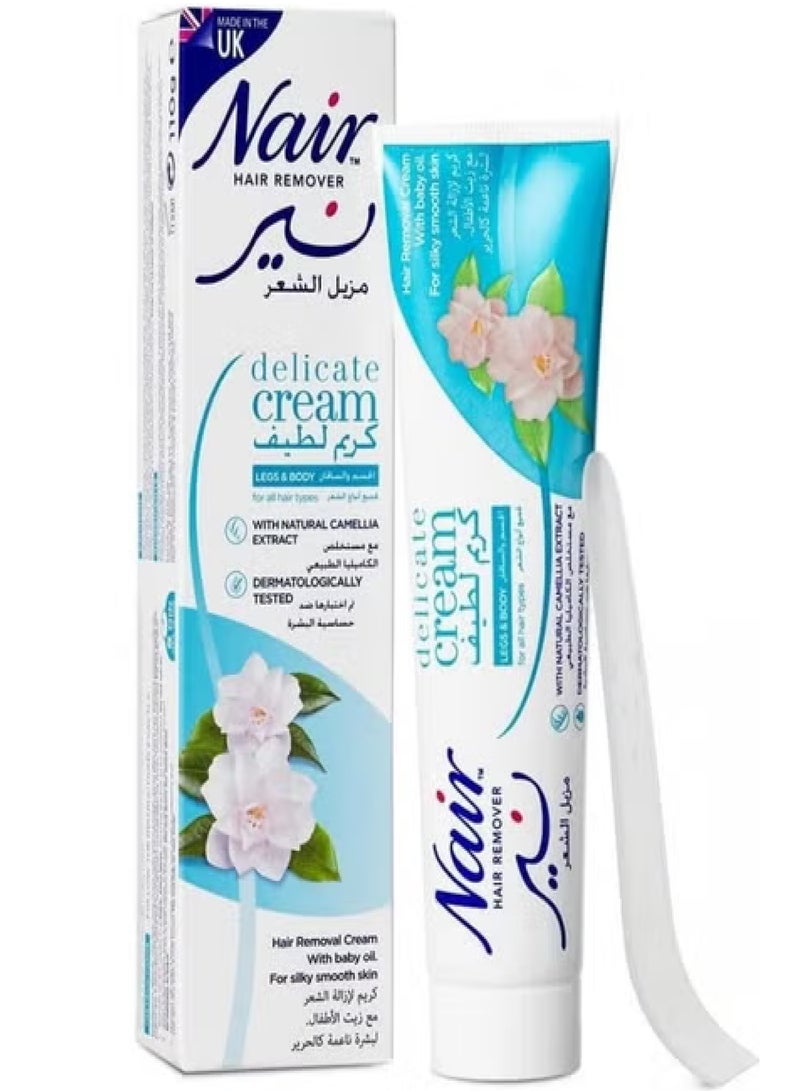 نير مزيل الشعر كريم لطيف مع مستخلص الكاميليا الطبيعي 110 جرام