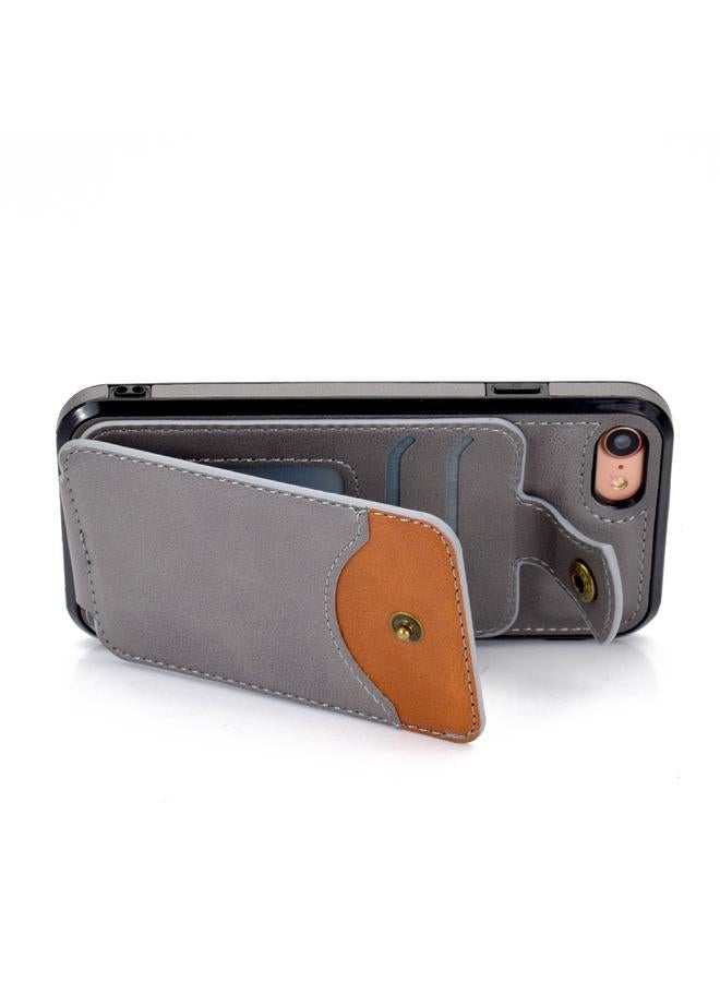 اس-توب جراب لهاتف iPhone SE 2022 / SE 2020 / 8 / 7 مصنوع من الجلد الناعم مع محفظة وغطاء هاتف - Image 5