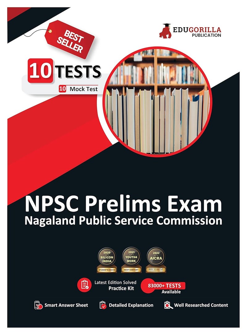 NPSC Prelims Exam 2024 (Paper-1) - Nagaland Public Service Commission - 10 Full Length Mock Tests (2000 Solved Questions) with Free Access to Online Tests  - Image 1
