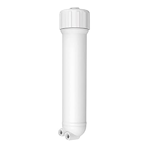 Shapure Leak Proof Membrane Housing Made of Food Grade Material with 3 Piece Elbow, Teflon Tape for All Domestic Brand RO Water Purifier | White - Image 1