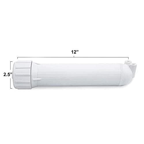 Shapure Leak Proof Membrane Housing Made of Food Grade Material with 3 Piece Elbow, Teflon Tape for All Domestic Brand RO Water Purifier | White - Image 2