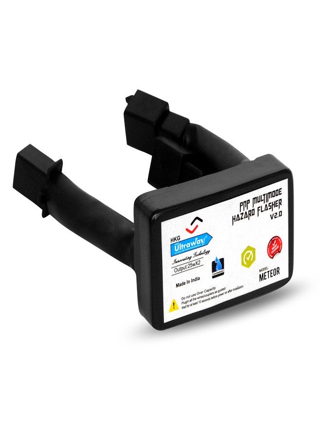 ULTRAWAY وحدة وميض تحذير الدراجة ULTRAWAY METEOR متوافقة مع مصابيح التحذير المقاومة للماء، سهلة التركيب والتشغيل، وحدة/محول إضاءة/وميض، 24 نمط وميض مختلف | - Image 5