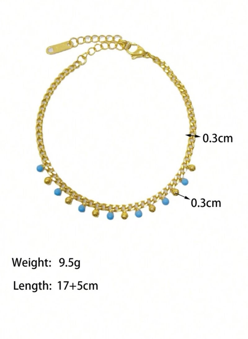 18k Gold Plated Stainless Steel Bracelet For Women - Image 5