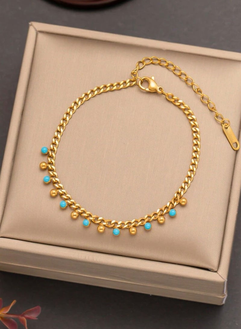 18k Gold Plated Stainless Steel Bracelet For Women - Image 1