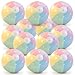 MiniInflat 12 Pcs Pastel Inflatable Beach Balls Bulk Pastel Color Jumbo Big Beach Balls Baby Shower Birthday Summer Swimming Party Decorations Favor Water Games10 InchMacaron Color - Image 2