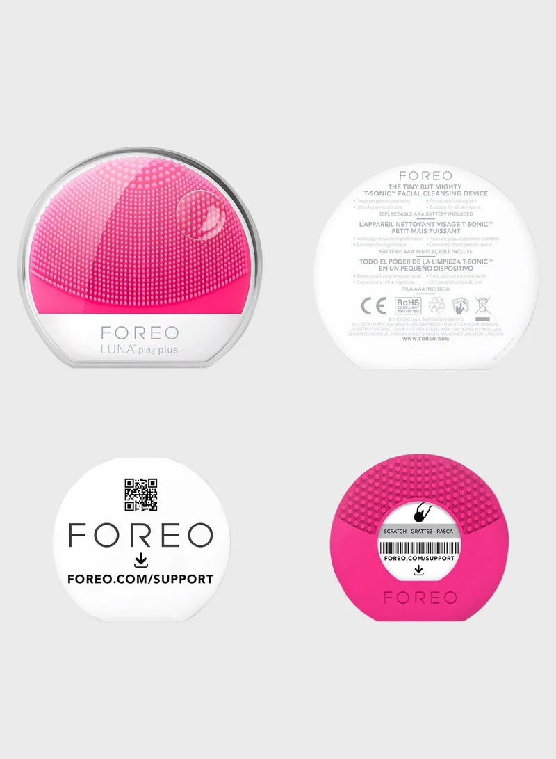 FOREO LUNA play plus Facial Cleansing Brush - Fuchsia