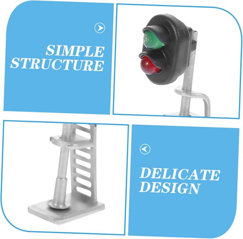 OSALADI Table Spotlight for Model Railway Mini Signal Light Model for DIY Micro Landscape Lamp - Image 3