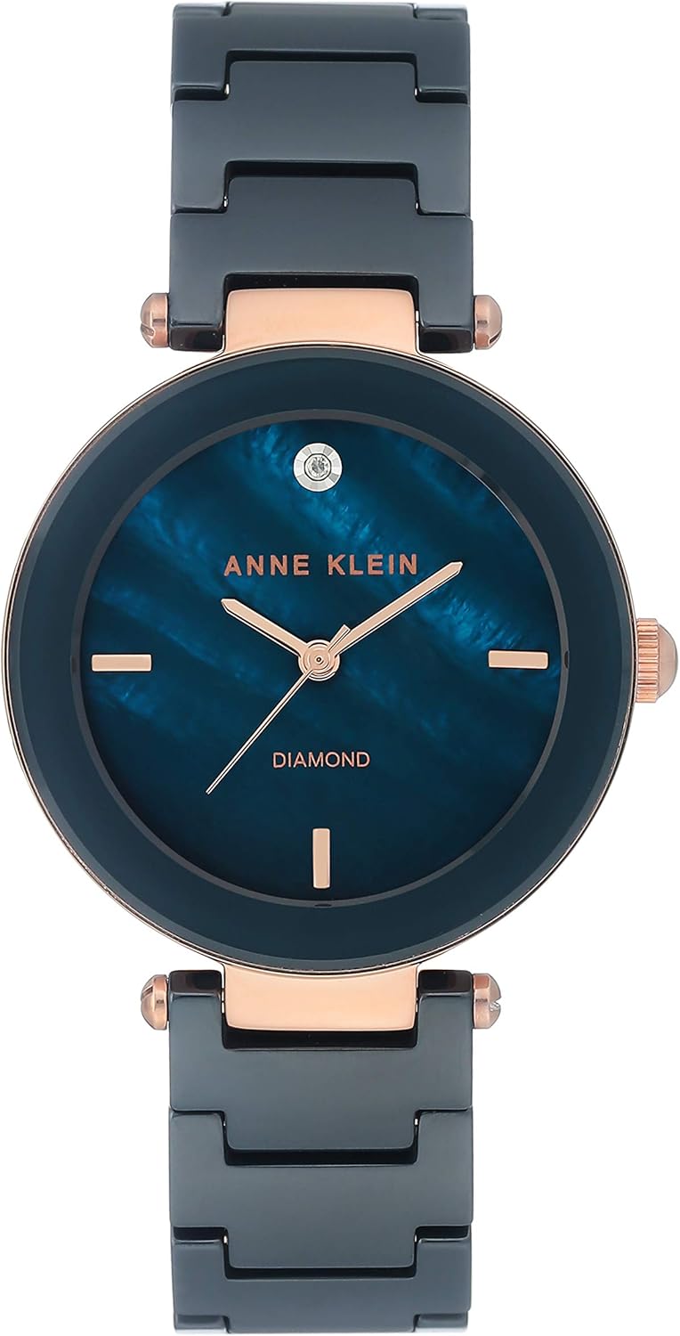 Anne Klein Women's Quartz Dress Watch with Diamond Dial - Image 1