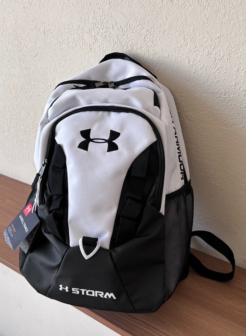 اندر ارمر 【موسم المدرسة】 حقيبة ظهر مدرسية ذات سعة كبيرة بسحاب ومطبوعة، حقيبة ظهر كلاسيكية للطلاب، حقيبة ظهر للكمبيوتر المحمول، حقيبة ظهر ملونة - Image 2