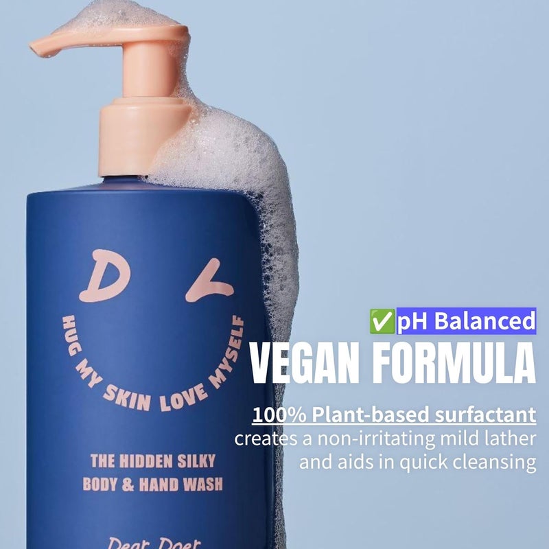 Dear Doer The Hidden Silky Body Hand Wash Vegan 1014 fl oz pHBalanced 100 PlantBased Surfactants for NonDrying Smoothing Skin with Natural PHA - Image 2