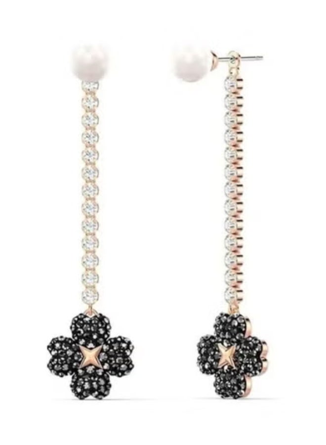 Chomel Latisha Two-Sided Four Leaf Clover Earrings - Image 2