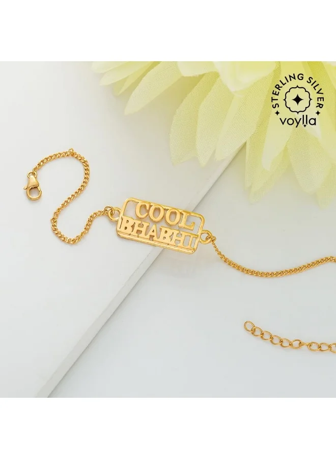 VOYLLA Cool Bhabhi Gold Micron Plated Rakhi