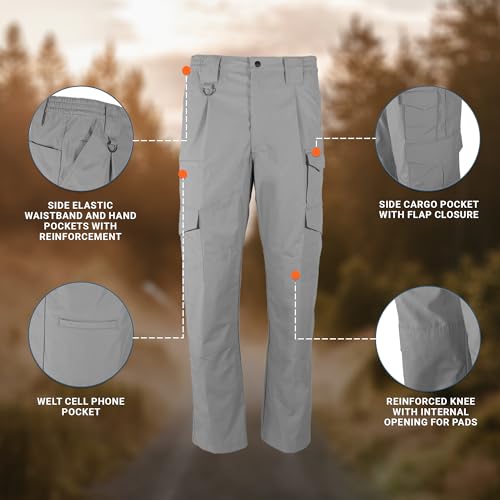 PROPPER Men's Lightweight Tactical Cargo Pants, Grey, 56W x 37L - Image 4