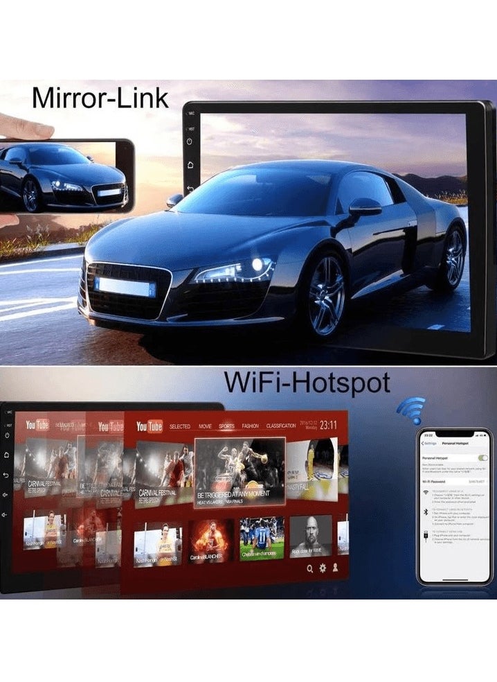 Car Android Music System 9 inch Car LCD Screen With iOS Android Mirror Link, 1080p OEM Head Unit BT/WiFi/GPS/Handsfree Call PISTOL
