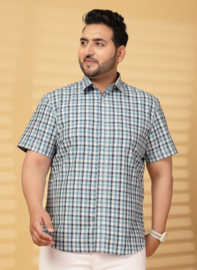 PlusS Checked Casual Shirt for Men - Image 1